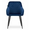 61587 1 tmave modre sametove jidelni kreslo nugat