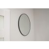 Černé kulaté zrcadlo LEOBERT - různé velikosti (Tükör átmérője 60 cm)
