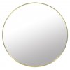 Zlaté kulaté zrcadlo LEOBERT - různé velikosti (Tükör átmérője 60 cm)