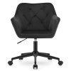 3721 fotel obrotowy COPA czarny aksamit przod