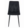 Elegantní černá sametová jídelní židle LIBRA pro každý interiér