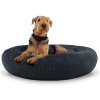 L dark grey dog