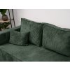 Elegantní rohová pohovka SMART COSARO tmavě zelená + 2 polštáře