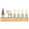 Adventi fa gyertyatartó DEER 31x16 cm natúr