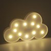 LED lampička OBLÁČEK pro dětský pokoj, 29 x 18,5 cm. Jemné noční světlo s 11 LED světýlky, ideální na poličku nebo stůl.