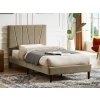 Stylová postel SAVANA VELVET béžová 90x200 cm pro útulnou ložnici