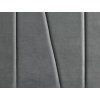 Elegantní postel SAVANA VELVET 90x200 cm čalouněná v šedé barvě