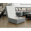 Čalouněný taburet ZENOVA 65 x 65 cm – elegantní modré provedení pro váš interiér.