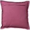 Stylový růžový povlak na polštář BURTO HEATHER ROSE 45x45 cm s jemnými třásněmi
