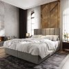 Kárpitozott boxspring ágy MERALIS 180x200 cm szürke