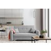 Designová rozkládací pohovka LAINE, světle šedá – ideální pro relaxaci i spánek