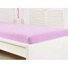 Jersey prostěradlo ALVORA fialové 180 x 200 cm s elastickými okraji
