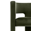 Moderní křeslo ALPAH B VELVET zelené s pohodlným posezem