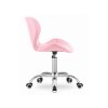 Kancelářský set TAYLOR SONOMA a růžová otočná židle AVOLA z eko kůže