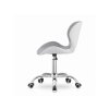 Kancelářský set TAYLOR SONOMA a šedo-bílá otočná židle AVOLA z eko kůže