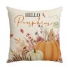 Párnahuzat HELLO PUMPKINS 45x45 cm, bézs