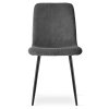 Moderní šedá židle RIFT s černou konstrukcí pro stylový interiér