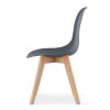 Designová jídelní židle KITO břidlicově šedá