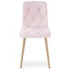 Designová růžová jídelní židle LIBRA se sametovým potahem