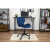 NOTO VELVET – kancelářské křeslo s elegantním modrým potahem a měkkým sedákem
