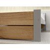 Stylová postel IKAROS DOUBLE 180 x 200 cm v dekoru dub artisan a šedá