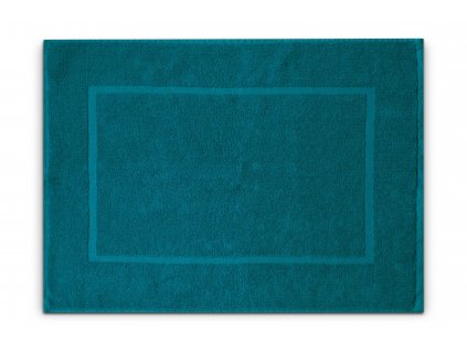 Koupelnová přednožka hotelová rohožka bavlněná froté azurová modrá tyrkysová