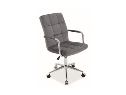 Kancelářská židle Q 022 velvet šedá