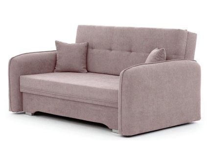 Canapea extensibila 2 locuri LAINE, roz deschis