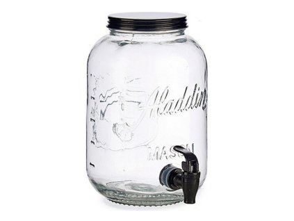 glass jug with tap 3800ml