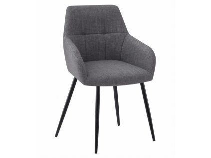 Tmavě šedé jídelní křeslo BENI s moderním designem