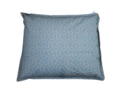 Sedací polštář na zem LAZY BAG 150x125 cm modrý pro pohodlné sezení