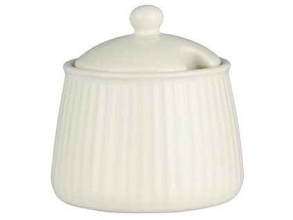 Keramická cukřenka MYNTE BUTTER CREAM – elegantní smetanová dekorace