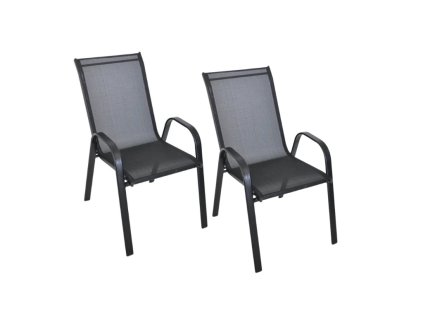 Set 2 bucati scaune de gradina TAVERNO negru