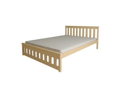 Přírodní borovicová postel MAICA 90 x 200 cm s robustním designem