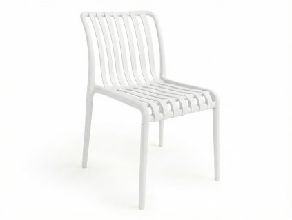 Plastová židle TREGO bílá – moderní a univerzální design