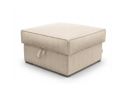 Krémový taburet SMART COSARO s úložným prostorem do moderního interiéru