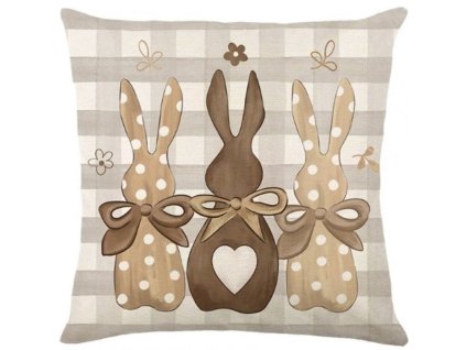92127 linen pillowcase 45 x 45 cm easter basket pod212