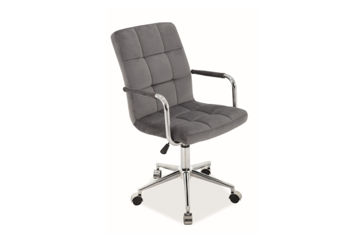 Scaun ergonomic de birou Culoare Gri / Catifea Q-022 VELVET
