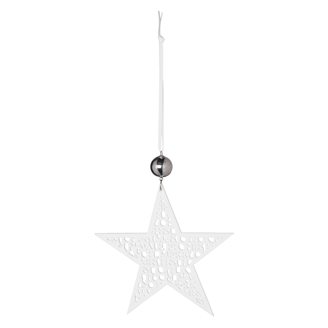 Räder Steaua de portelan Culoare Alba MERRY CHRISTMAS