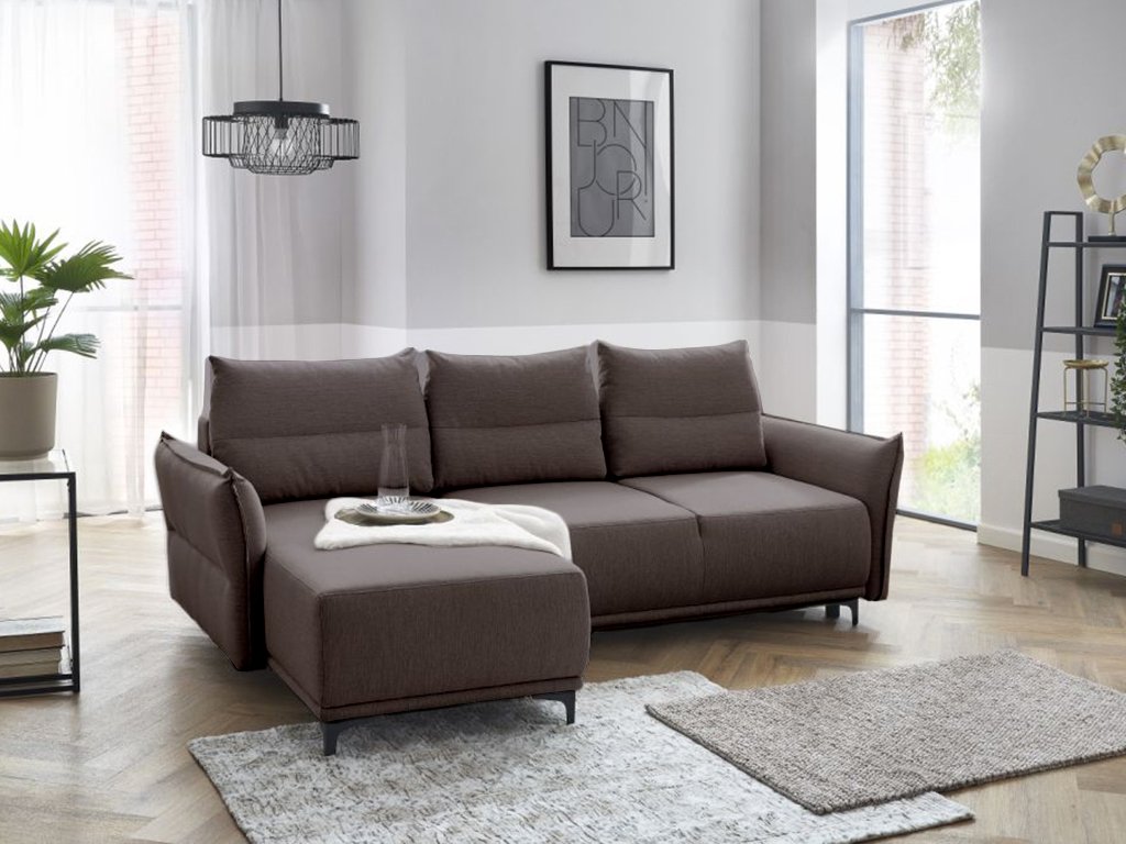 Coltar extensibil Culoare Maro SORRENTO Varianta de colt: Colt Stanga