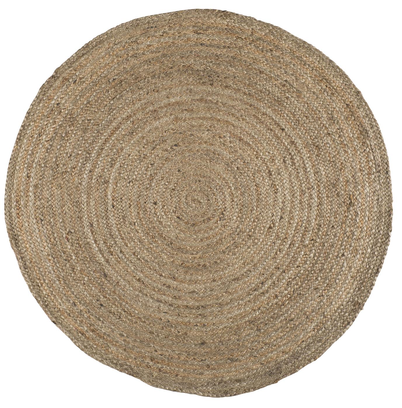 IB Laursen Tapet din iuta ROUND NATURAL 120 cm