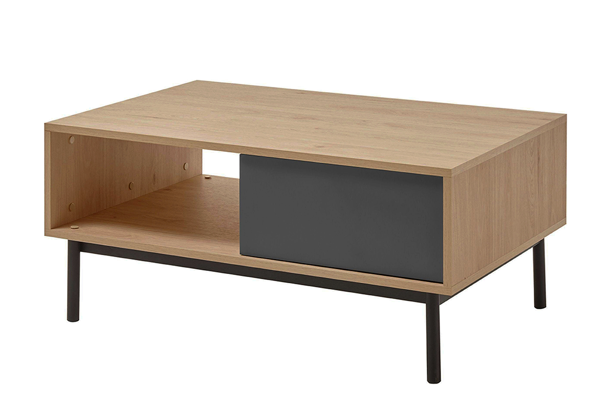 Masuta de cafea grafit BERGEN BL104 decor stejar Jackson