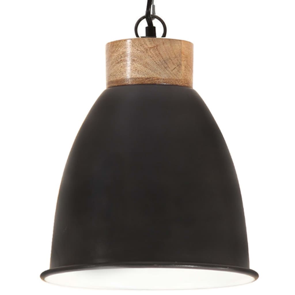 Lampa suspendata neagra HAWKINS in stil industrial