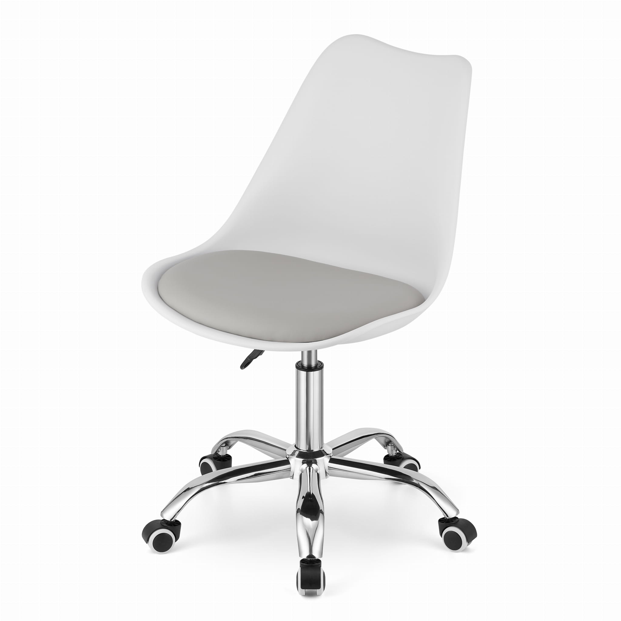 Scaun de birou alb-gri PANSY