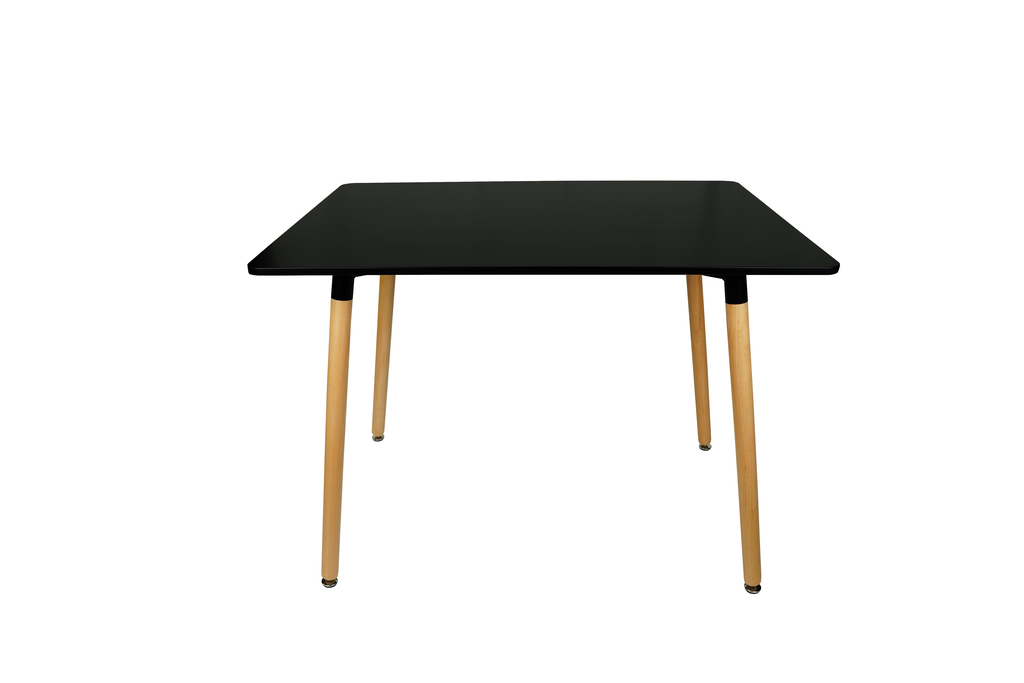 Masa dining Culoare neagra BERGEN 140x80 cm
