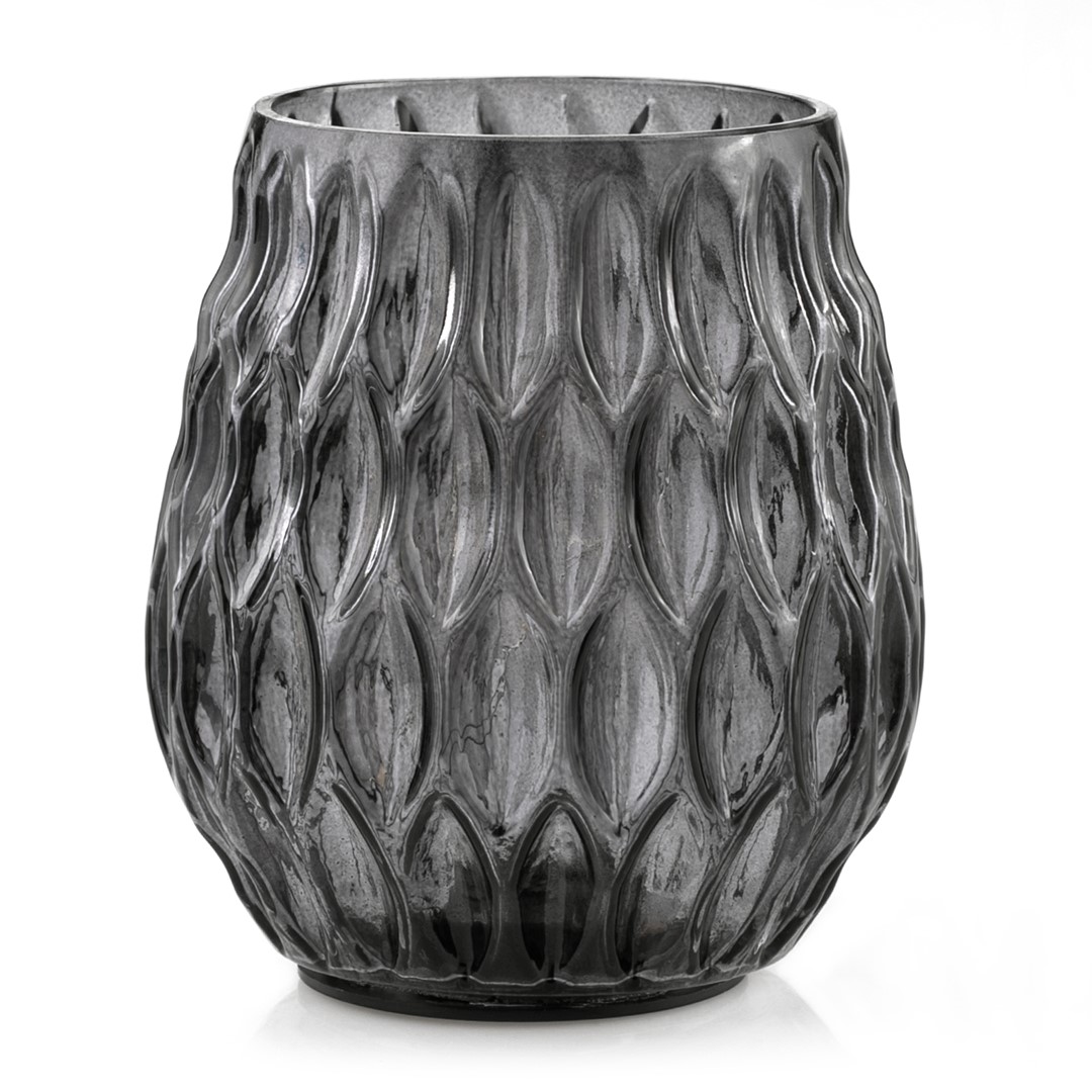 Sfesnic decorativ din sticla Culoare negru LED MADRID