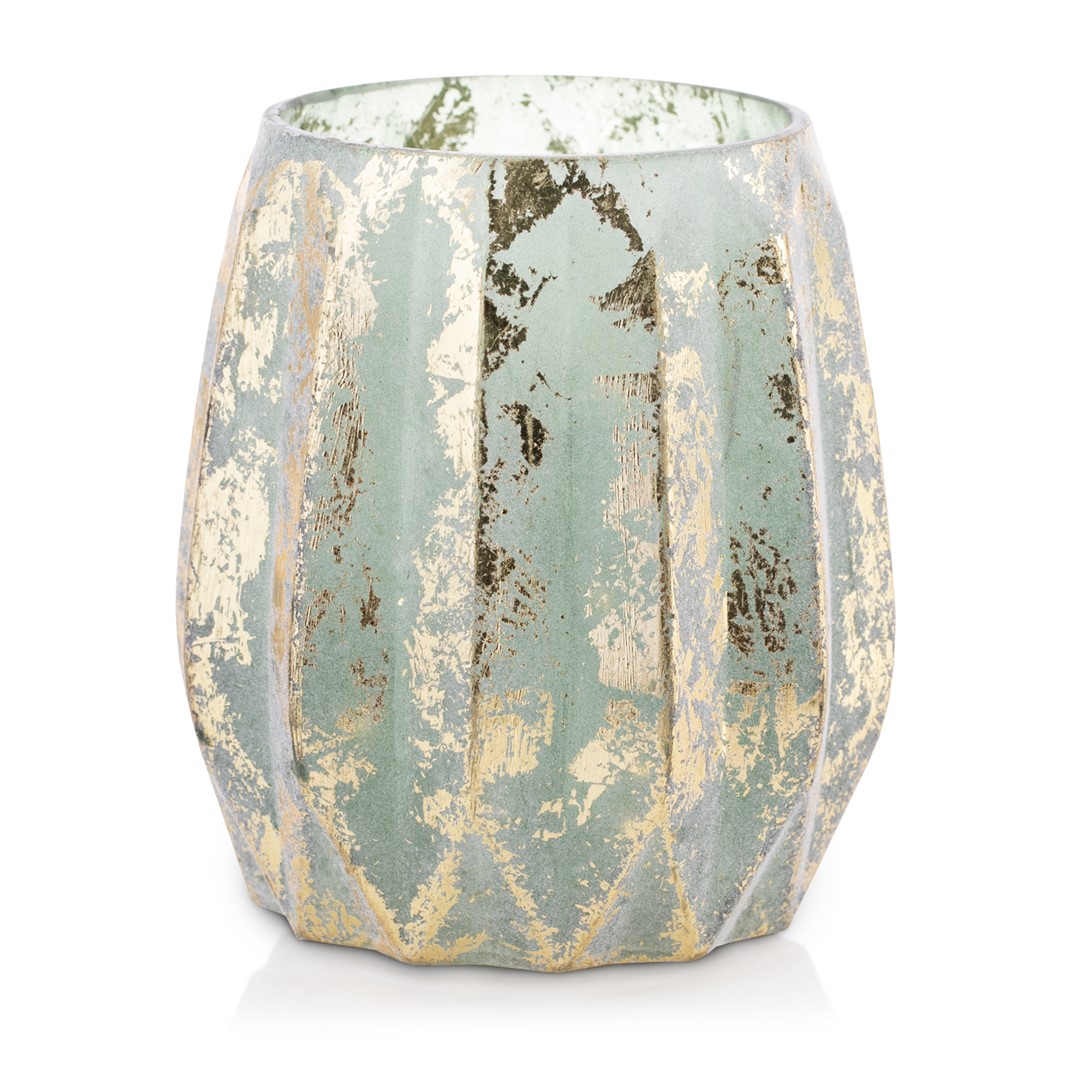 Sfesnic decorativ din sticla Culoare verde LED CORDOBA