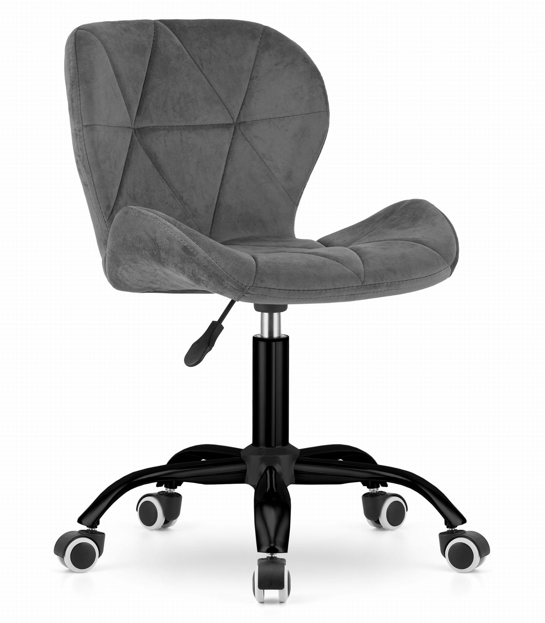 Scaun de birou gri NOTO VELVET