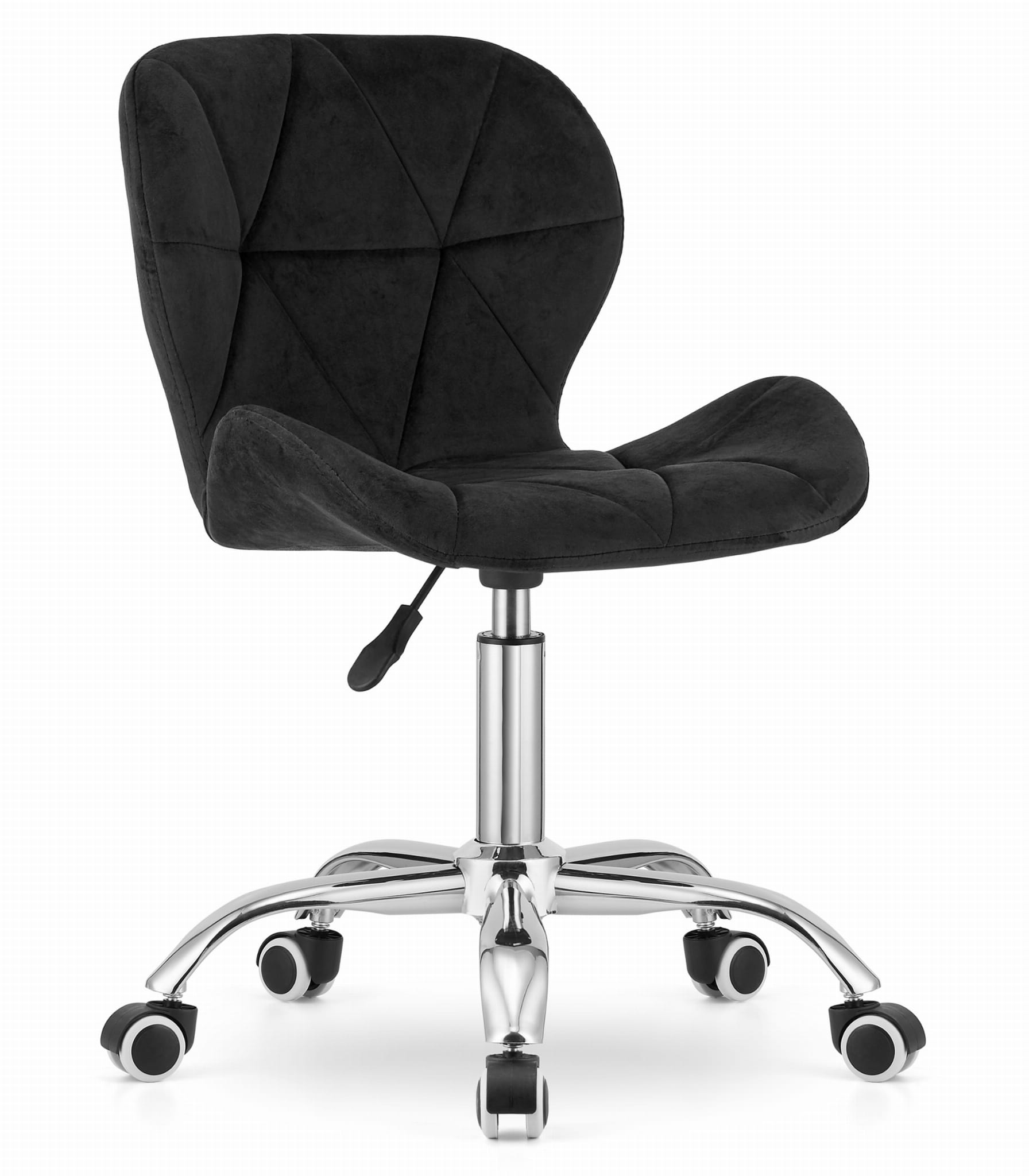 Scaun de birou negru AVOLA VELVET