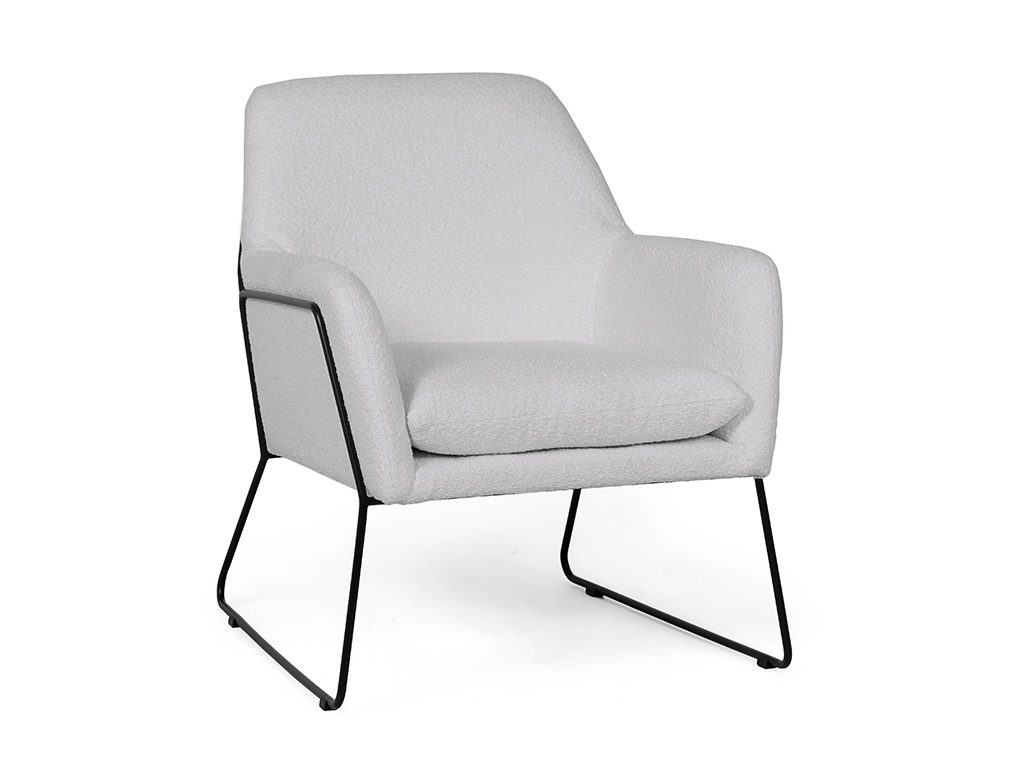 Fotoliu de design Culoare gri MILAN